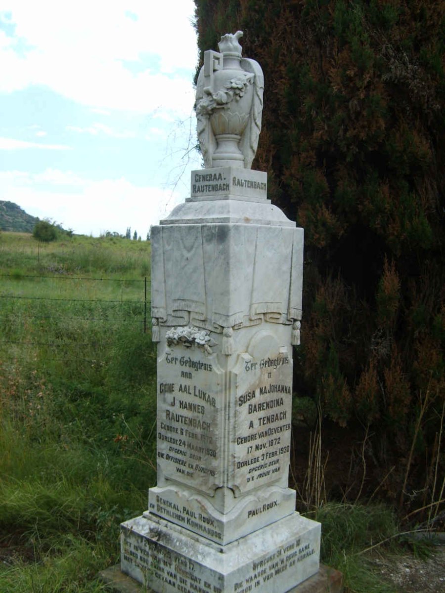 RAUTENBACH Lukas Johannes 1872-1930 &amp; Susanna Johanna Barendina VAN DEVENTER  1872-1930 _1