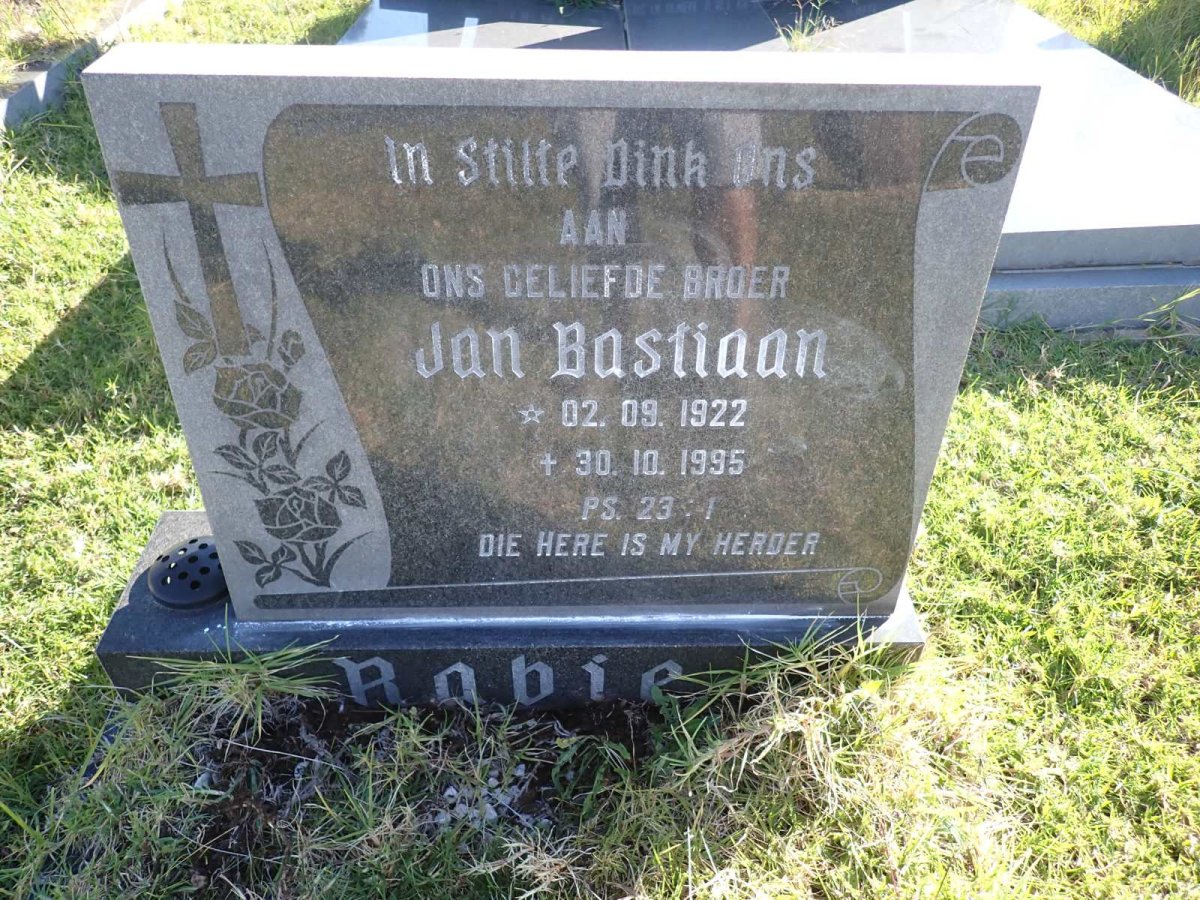 RABIE Jan Bastiaan 1922-1995