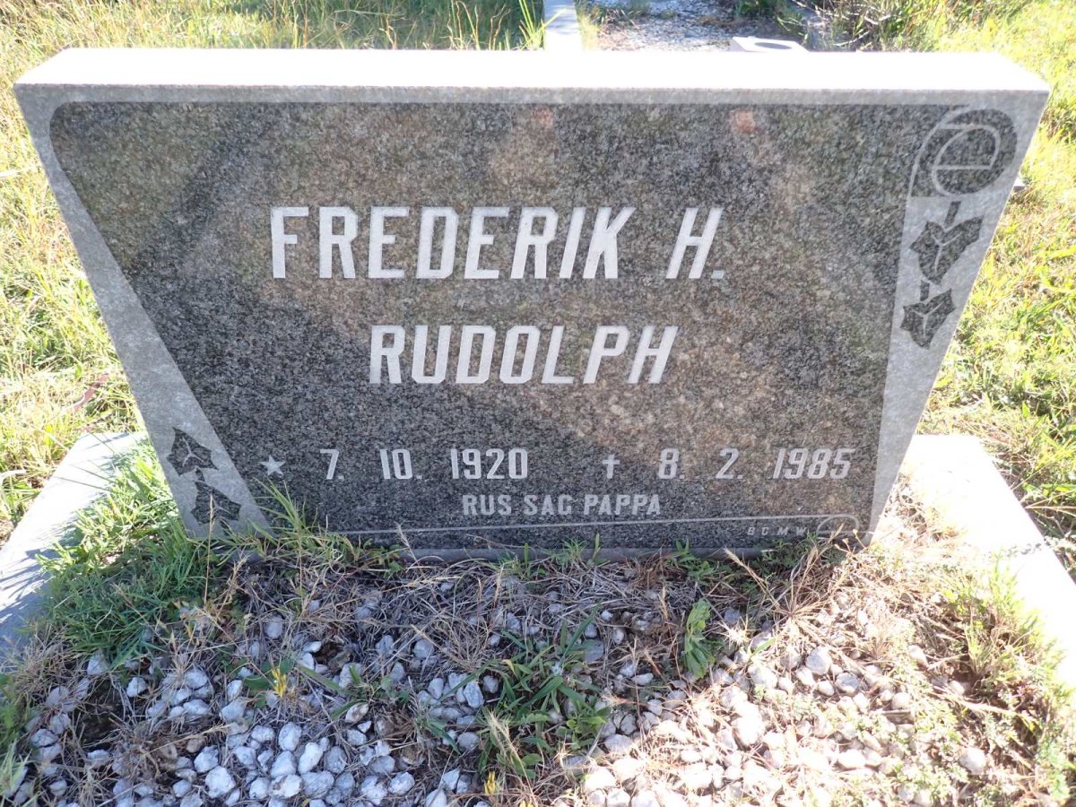 RUDOLPH Frederik H. 1920-1985