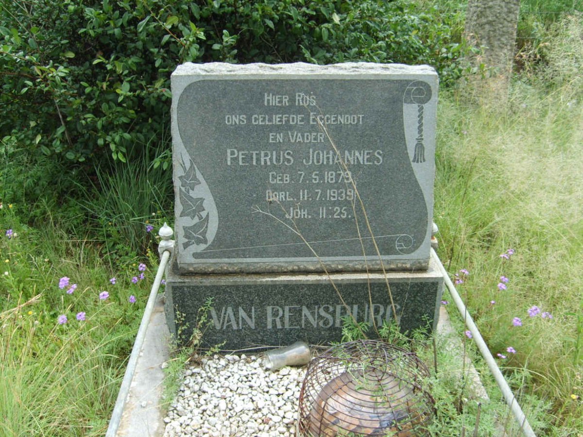 RENSBURG Petrus Johannes, van 1879-1939