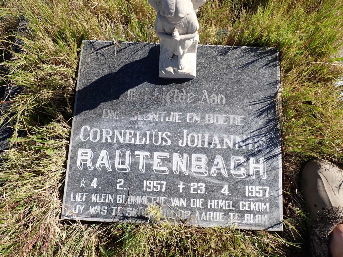 RAUTENBACH Cornelius Johannes 1957-1957