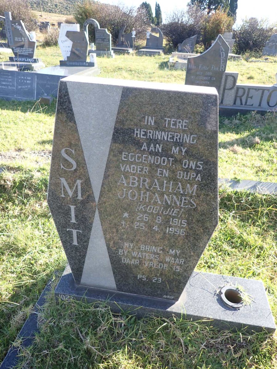 SMIT Abraham Johannes 1915-1996