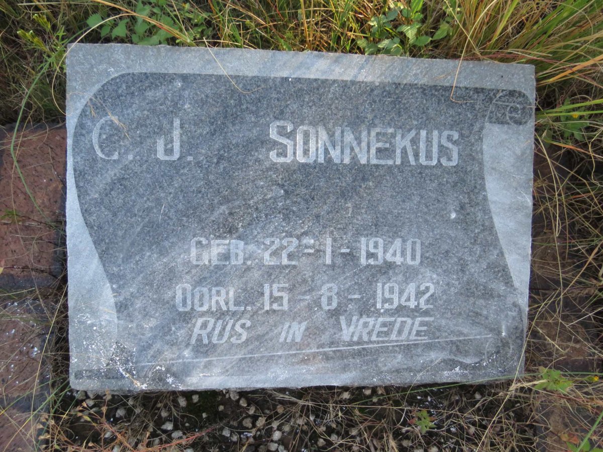 SONNEKUS C.J. 1940-1942