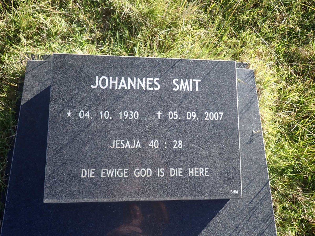 SMIT Johannes 1930-2007