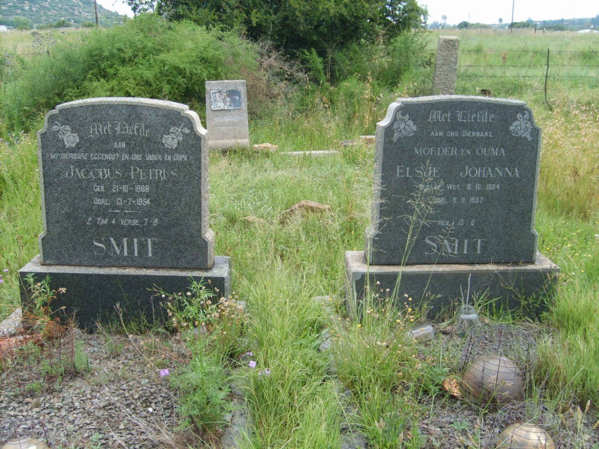 SMIT Jacobus Petrus 1868-1954 &amp; Elsje Johanna 1884-1957