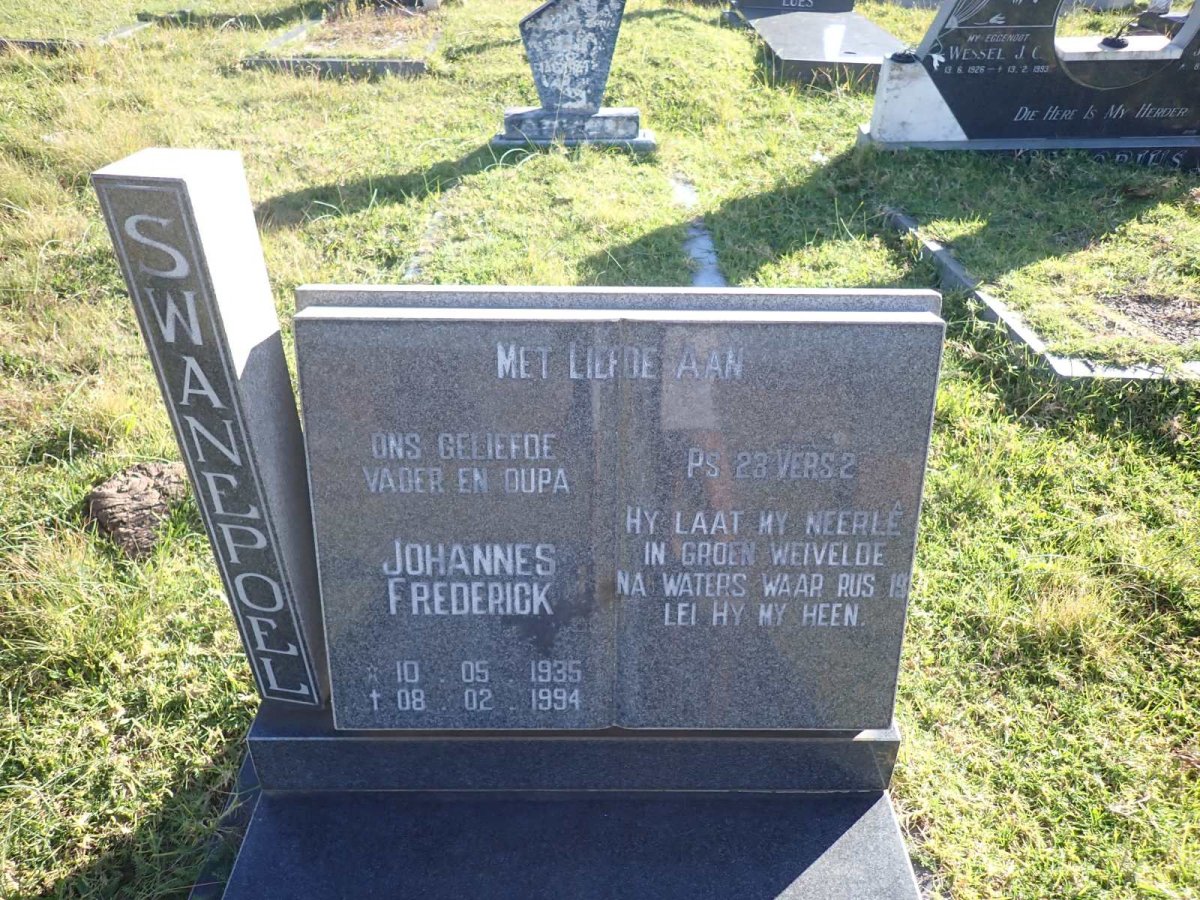 SWANEPOEL Johannes Frederik 1935-1994
