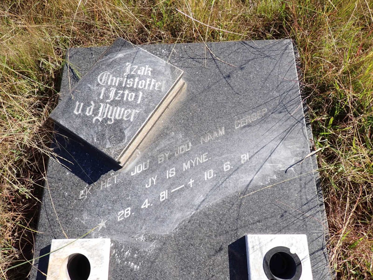 VYVER Izak Christoffel, v.d. 1981-1981