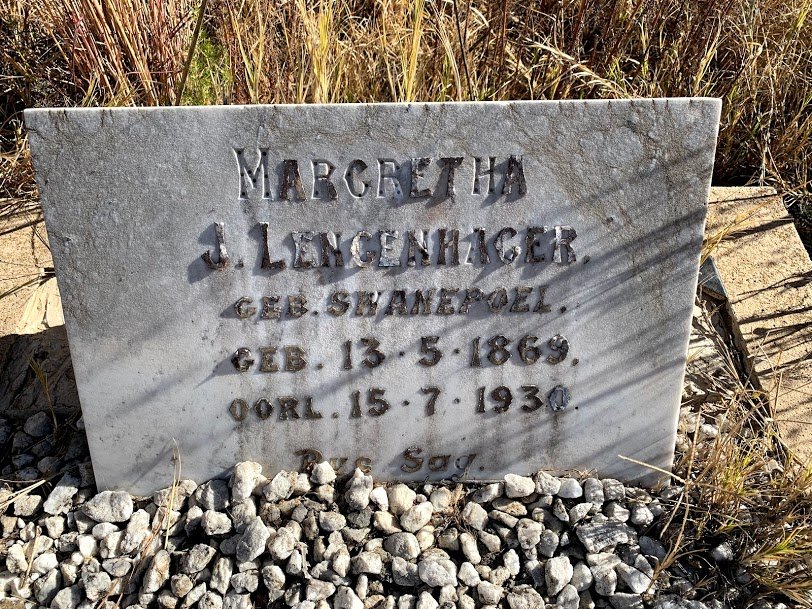 LENGENHAGER Margretha J. nee SWANEPOEL 1869-1930