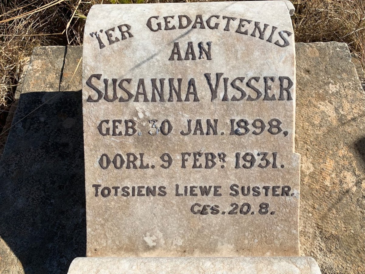 VISSER Susanna 1898-1931