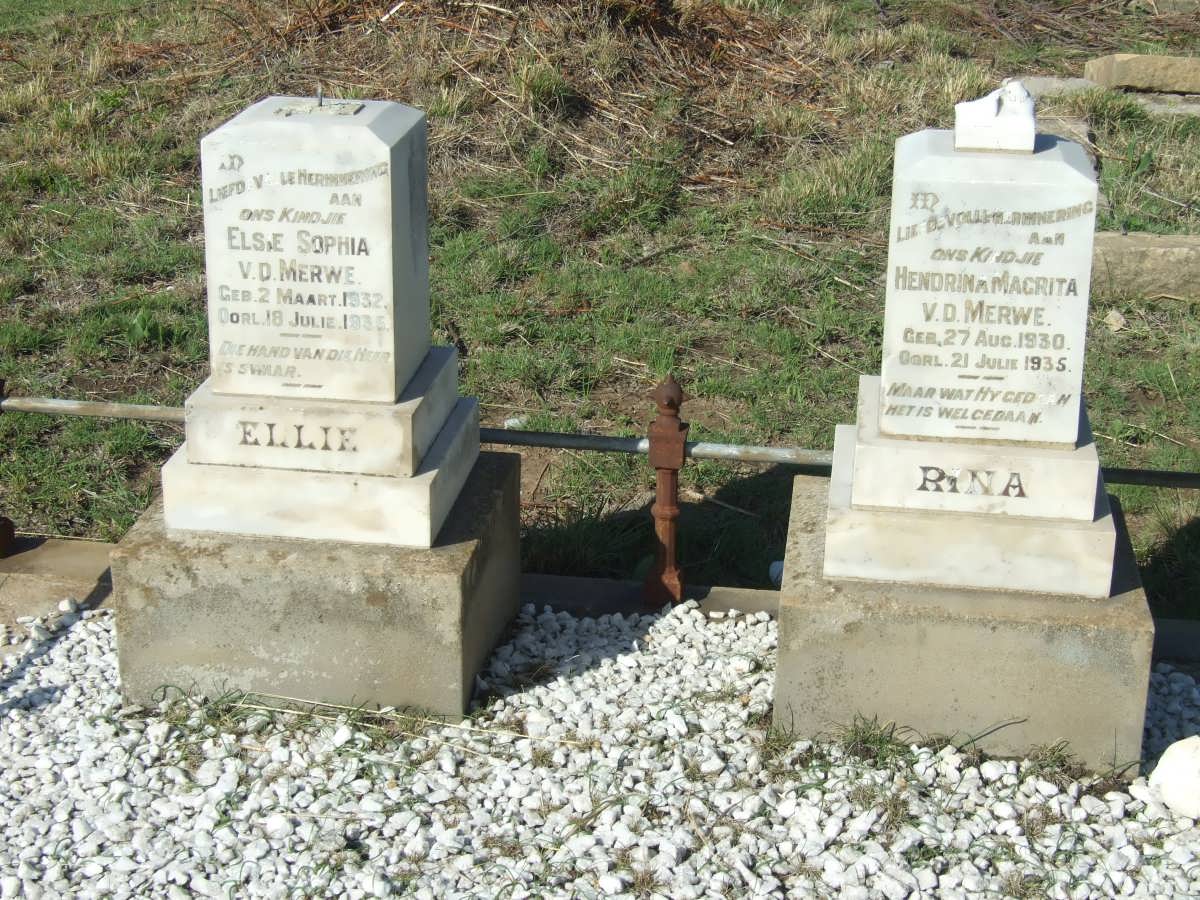 MERWE Hendrina Magrita, v.d. 1930-1935 :: VAN DER MERWE Elsie Sophia 1932-1935