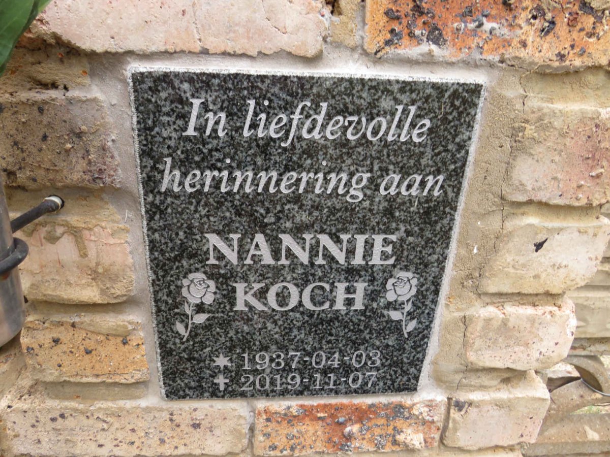 KOCH Nannie 1937-2019