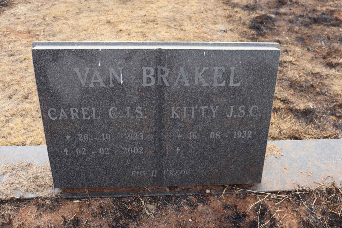 BRAKEL C.J.S., van 1933-2002 & J.S.C. 1932-