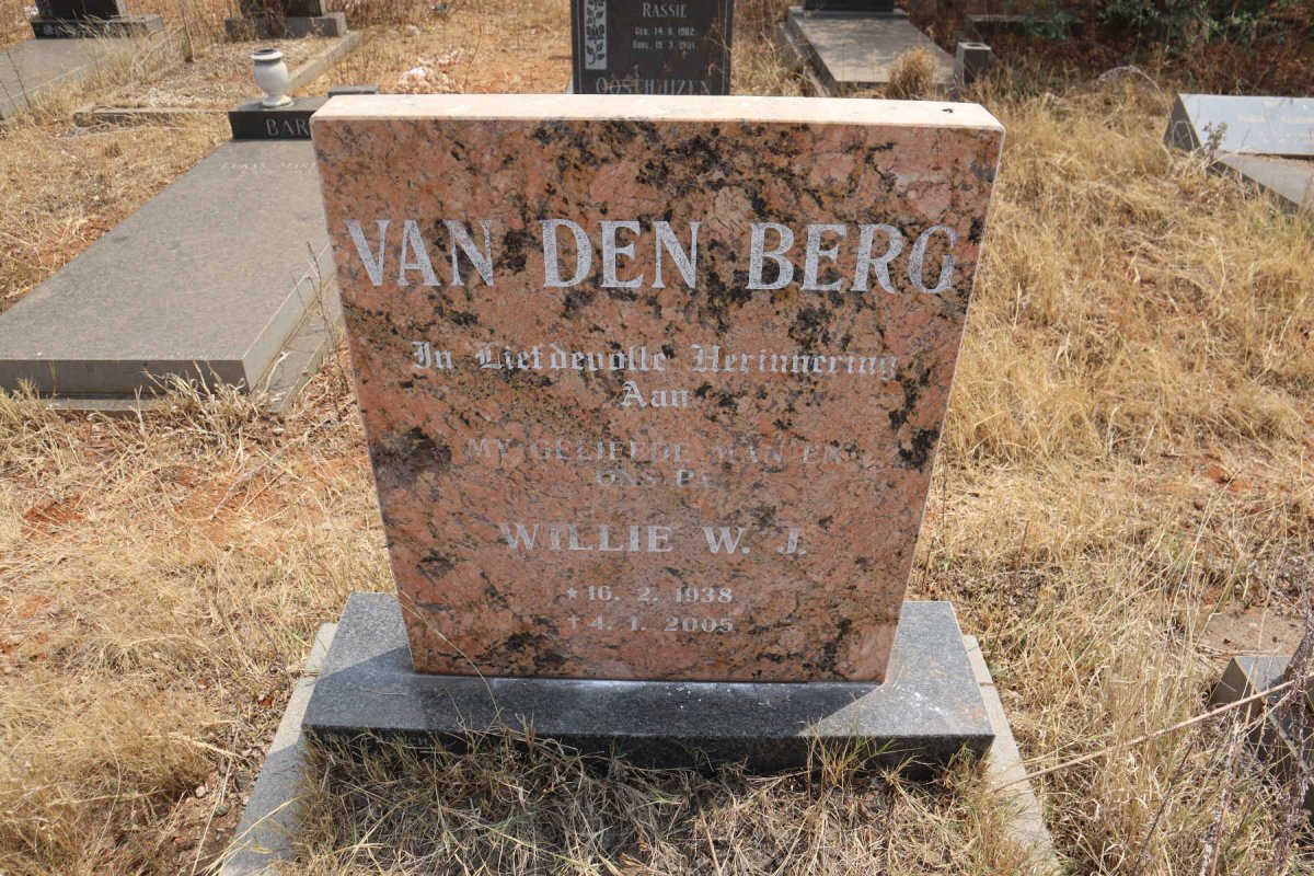 BERG W.J., van den 1938-2005