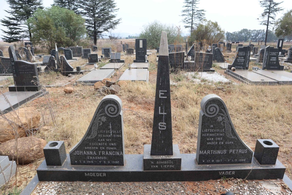ELS Marthinus Petrus 1917-1998 & Johanna Francina ERASMUS 1915-1982