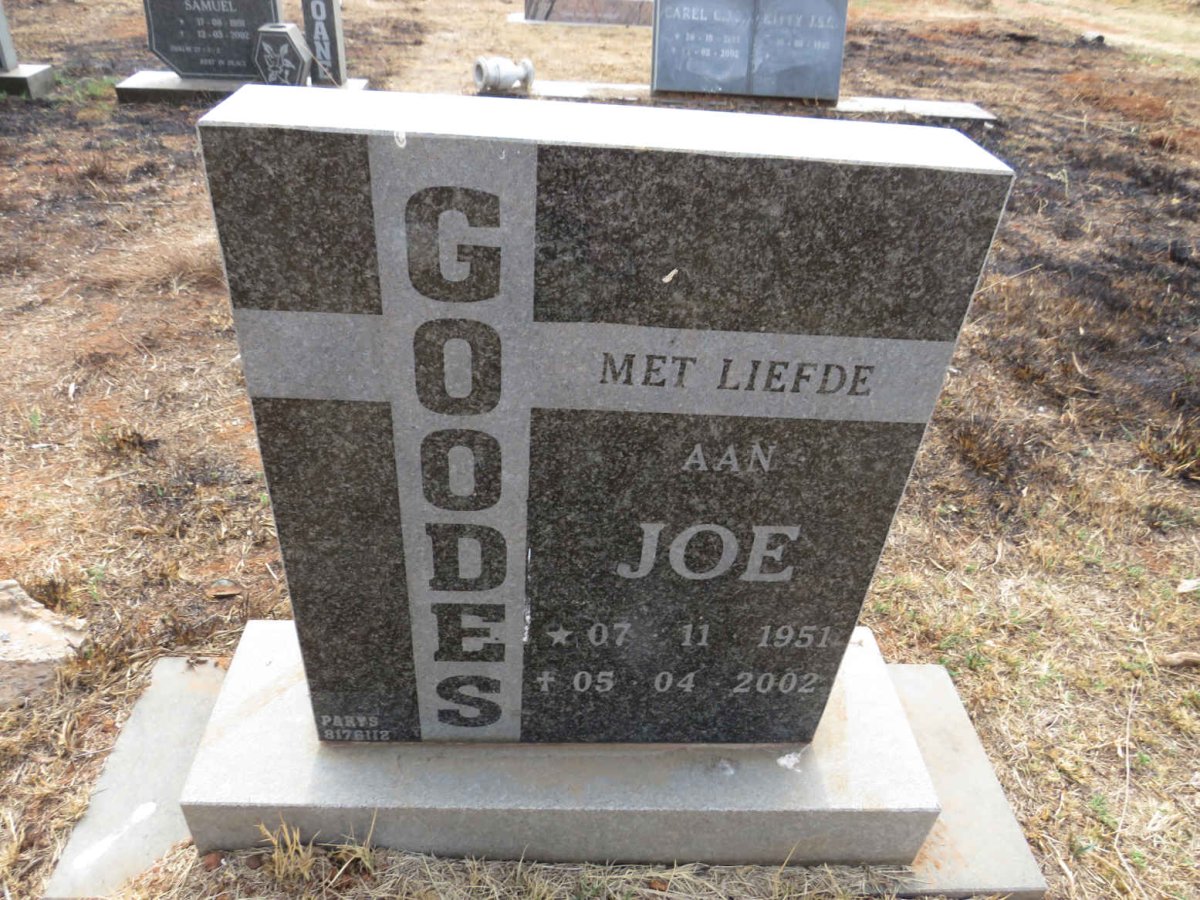 GOODES Joe 1951-2002
