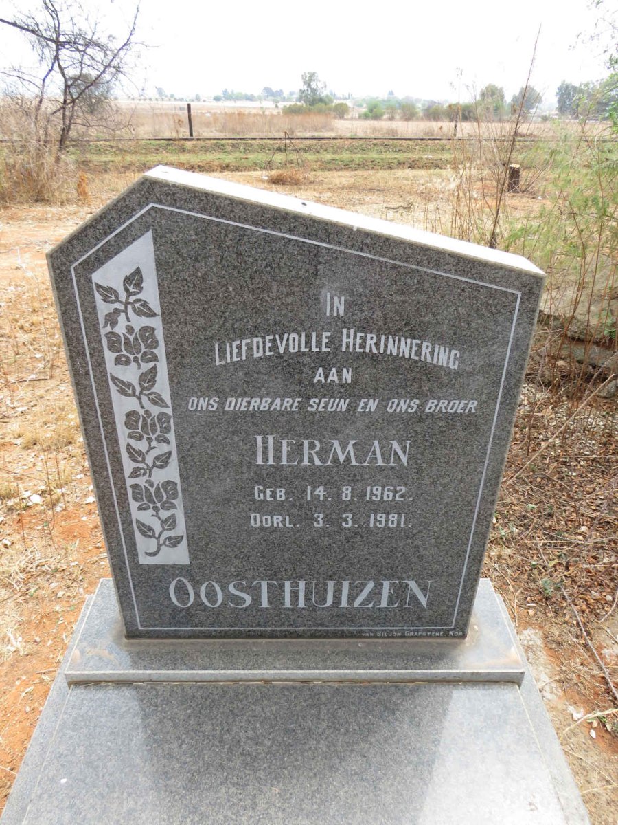 OOSTHUIZEN Herman 1962-1981