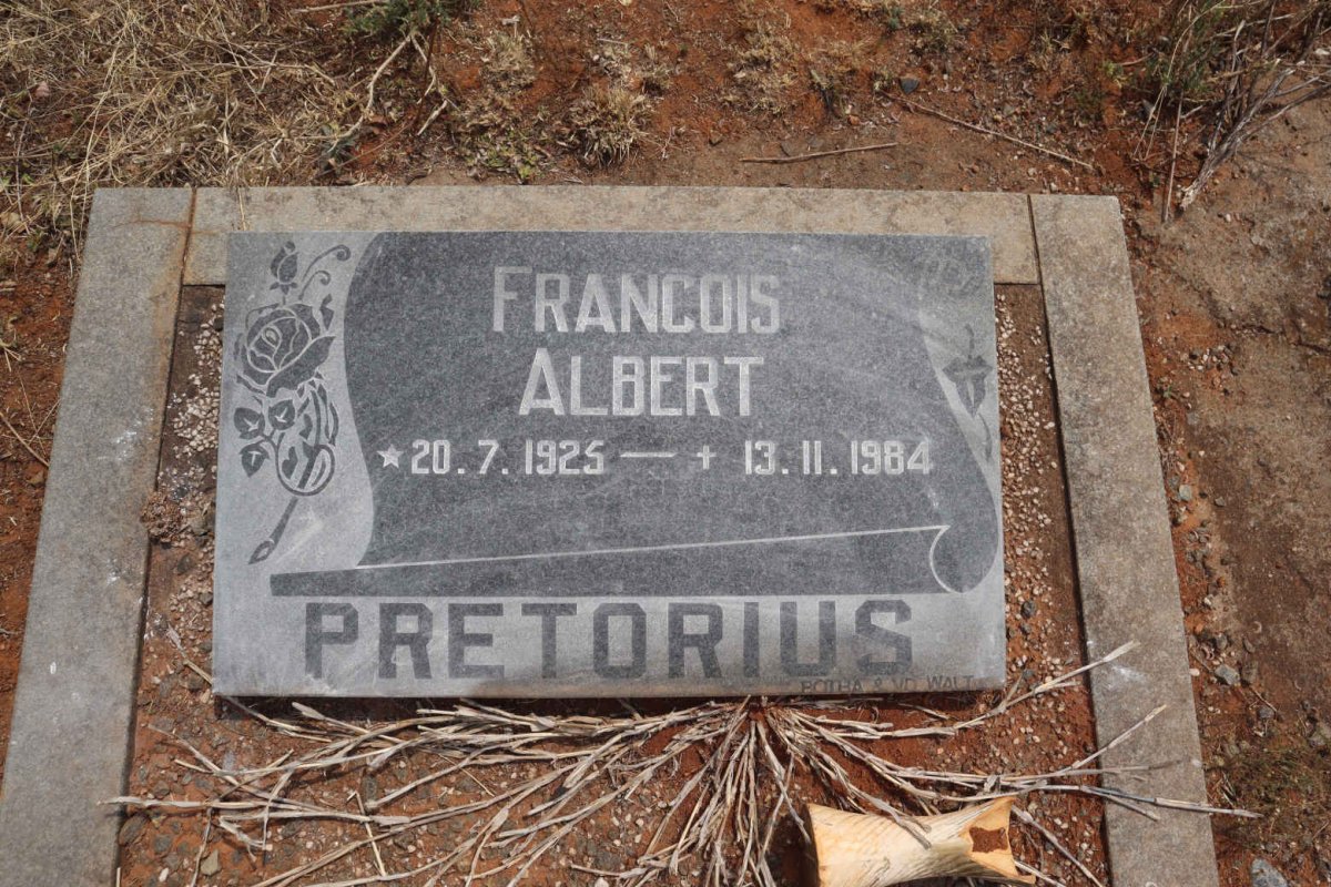 PRETORIUS Francois Albert 1925-1984