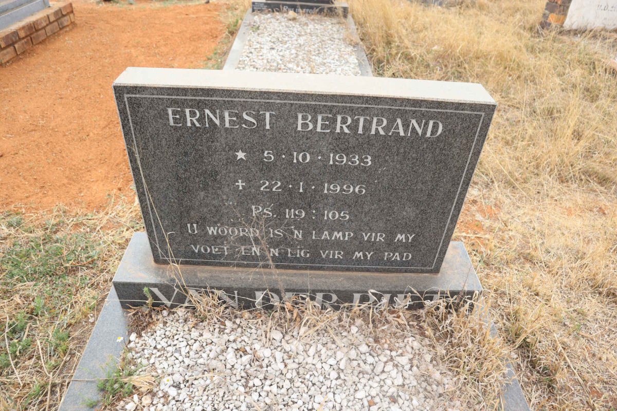 RIET Ernest Bertrand, van der 1933-1996