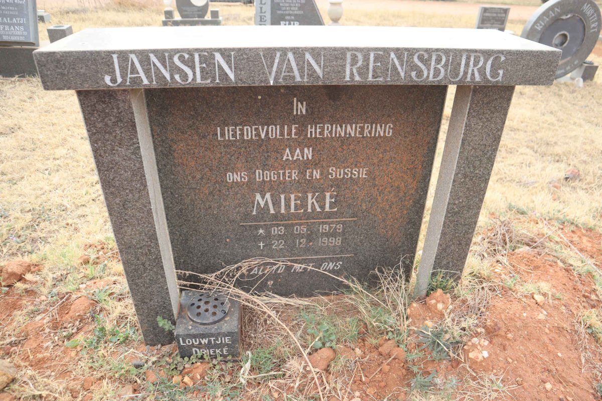 RENSBURG Mieke, Jansen van 1978-1998