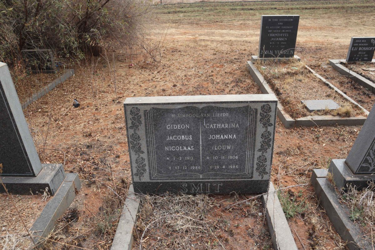 SMIT Gideon Jacobus Nicolaas 1912-1986 & Catharina Johanna LOUW 1906-1985