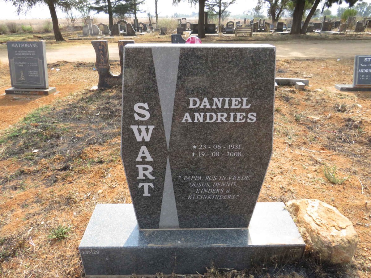 SWART Daniel Andries 1931-2008
