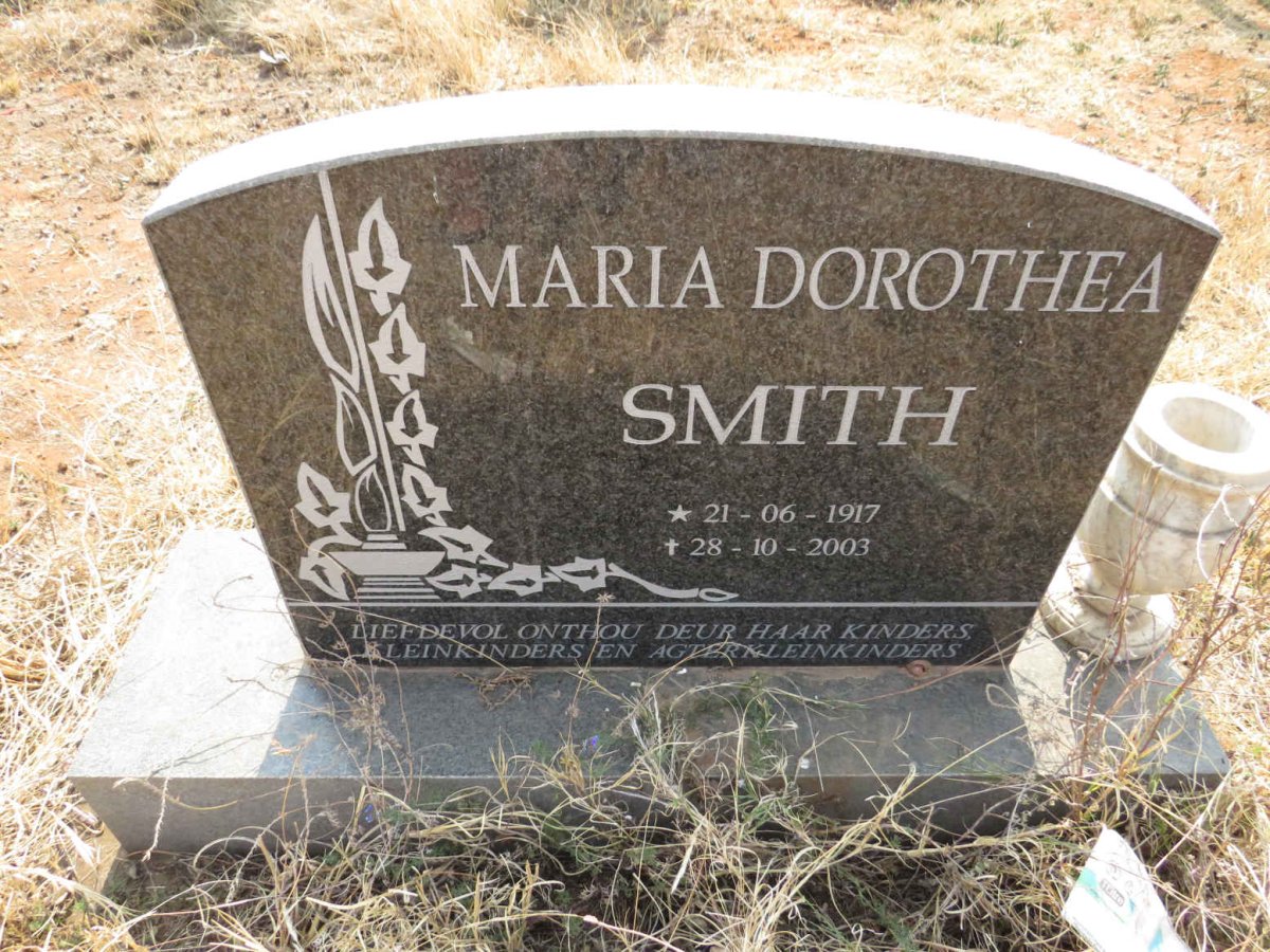 SMITH Maria Dorothea 1917-2003
