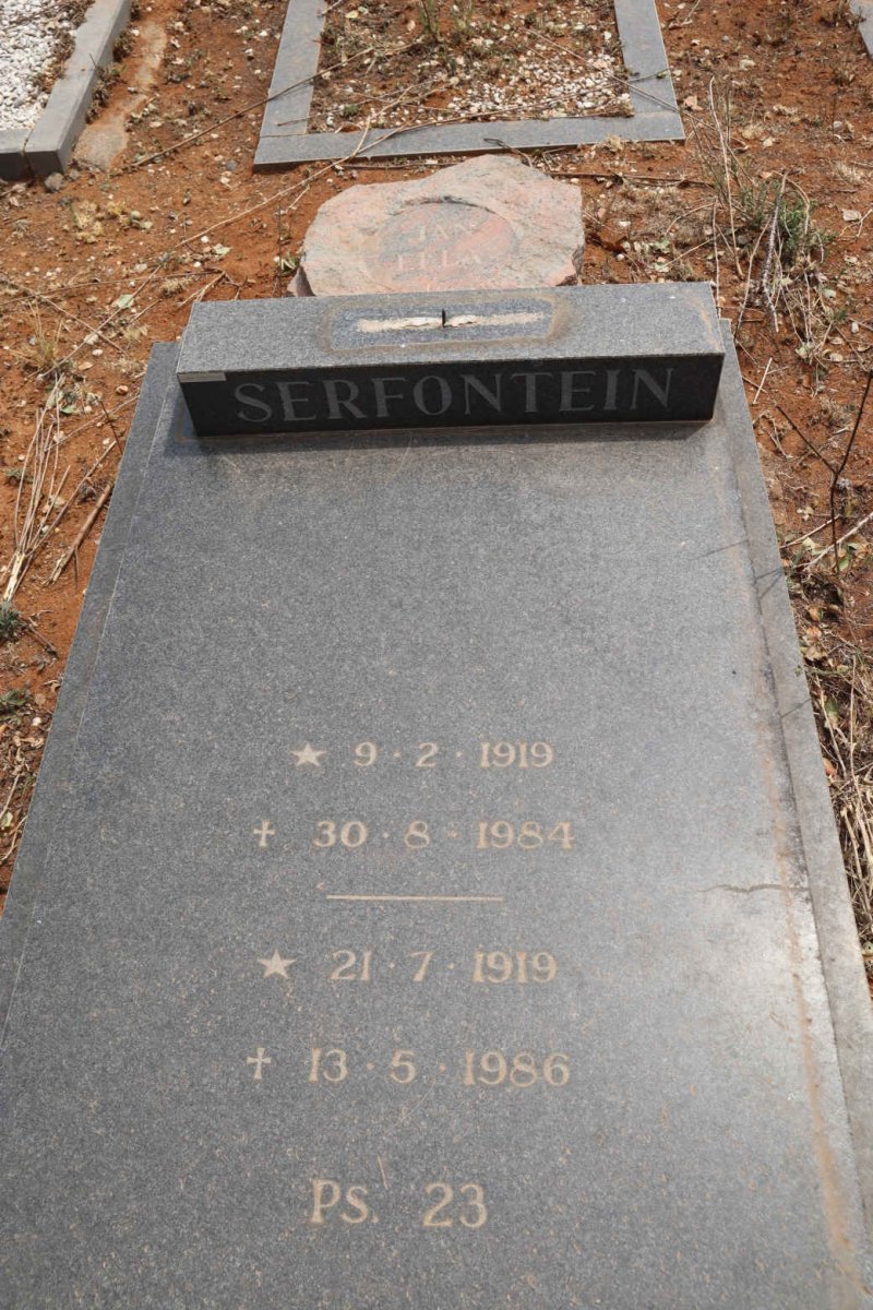 SERFONTEIN Jan 1919-1984 & Ella 1919-1986 _1