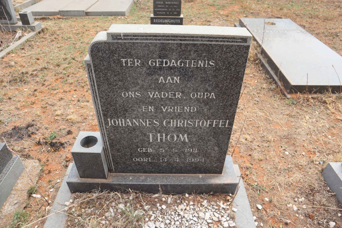 THOM Johannes Christoffel 1911-1994