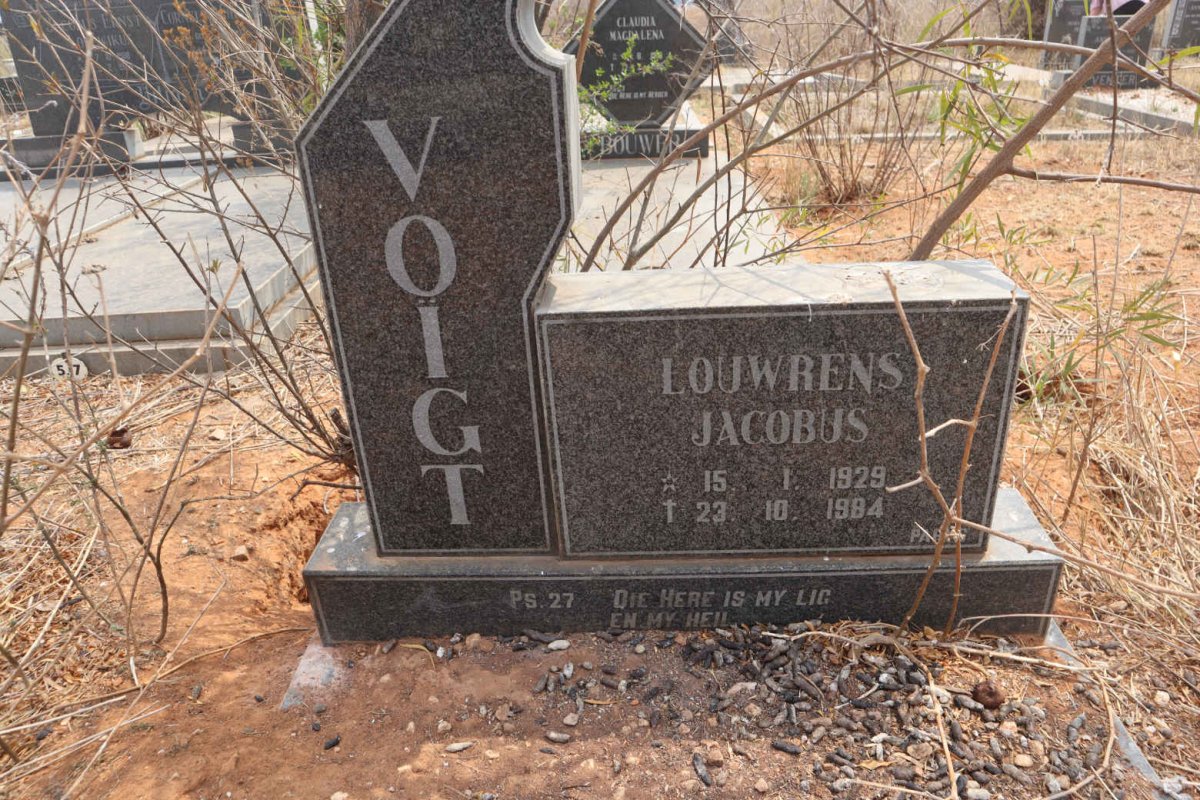 VOIGT Louwrens Jacobus 1929-1984