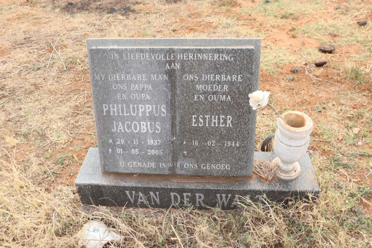 WALT Philuppus Jacobus, van der 1937-2005 & Esther 1944-