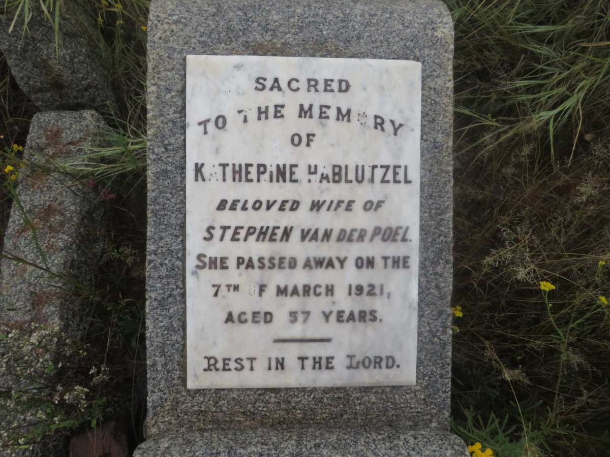 HABLUTZEL Katherine -1921
