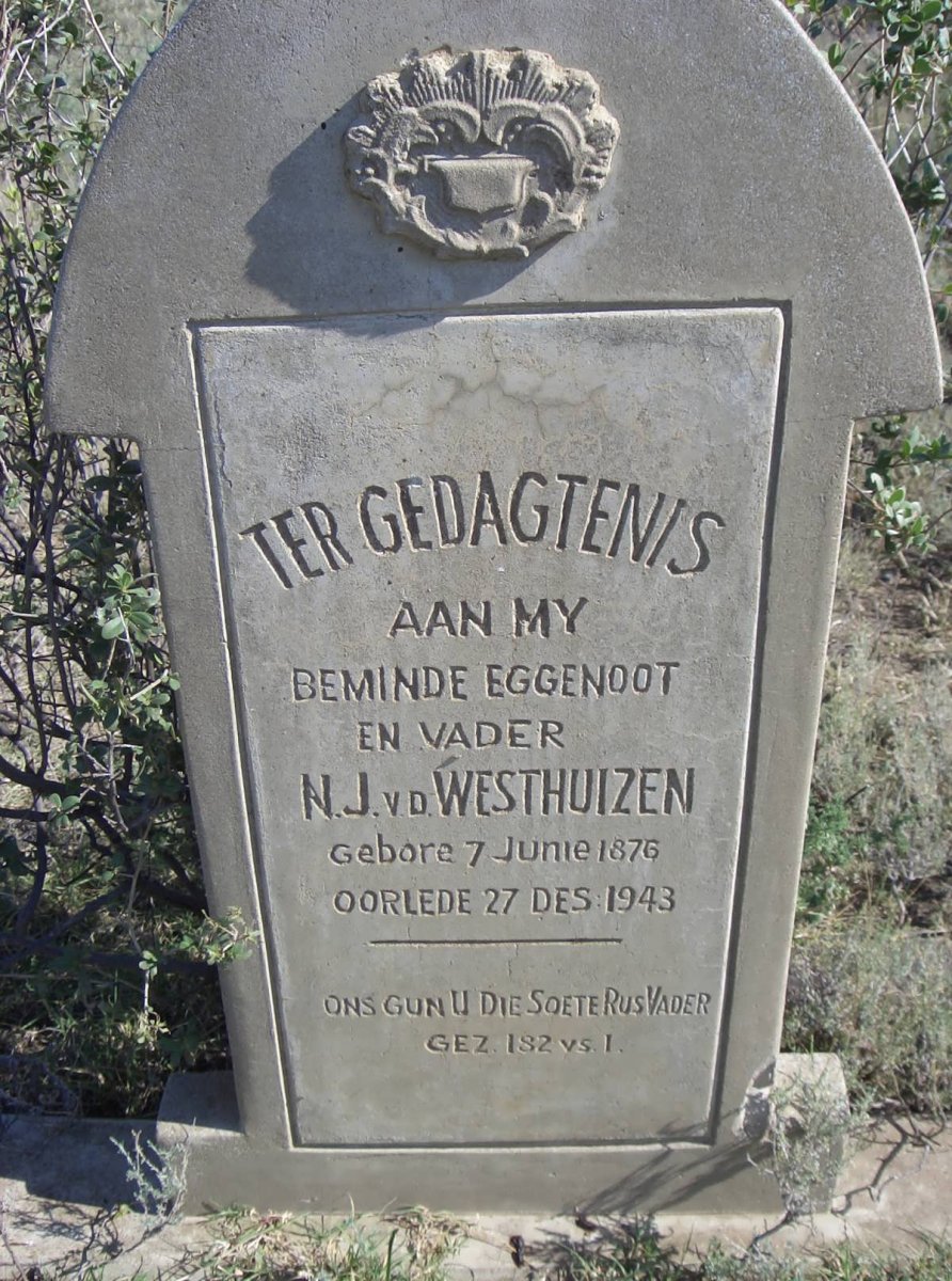 WESTHUIZEN N.J., van 1876-1943