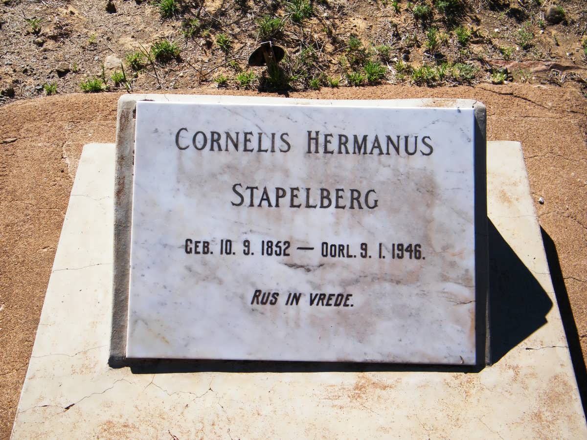 STAPELBERG Cornelis Hermanus 1852-1946