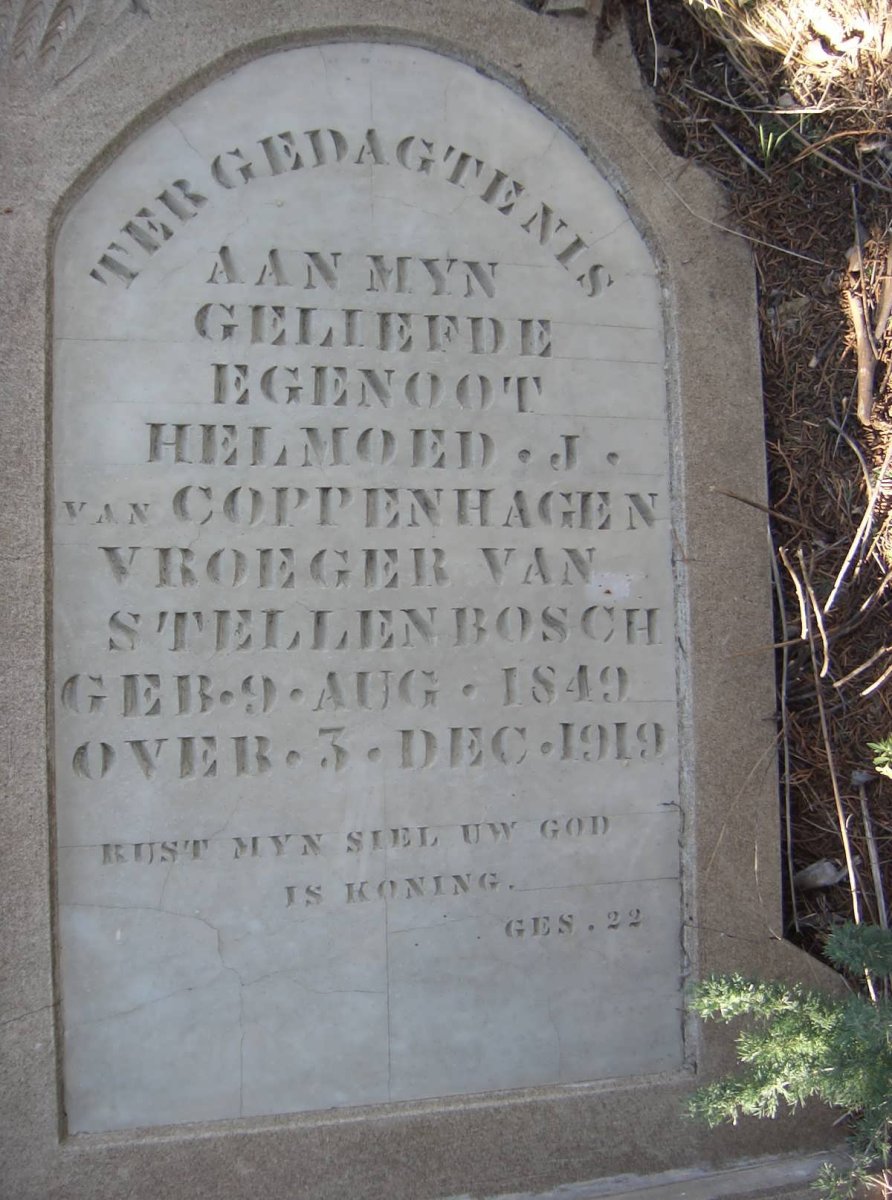 COPPENHAGEN Helmoed J., van 1849-1919