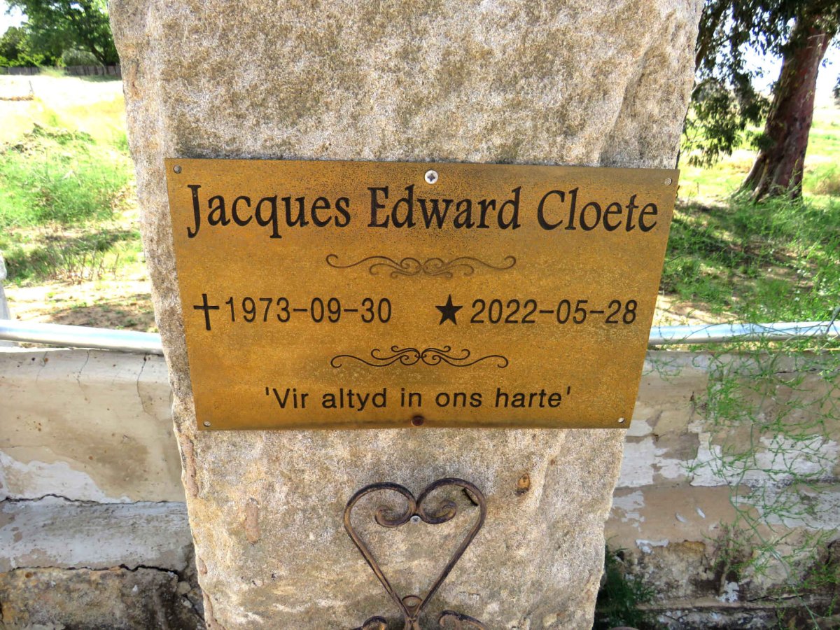 CLOETE Jacques Edward 1973-2022 _2