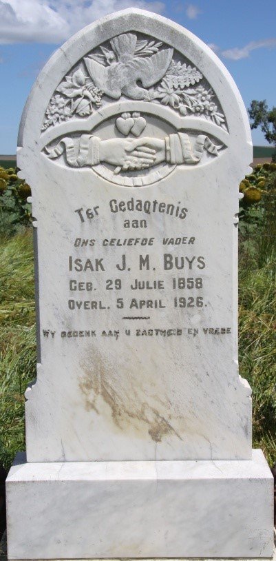 BUYS Isak J.M. 1858-1926