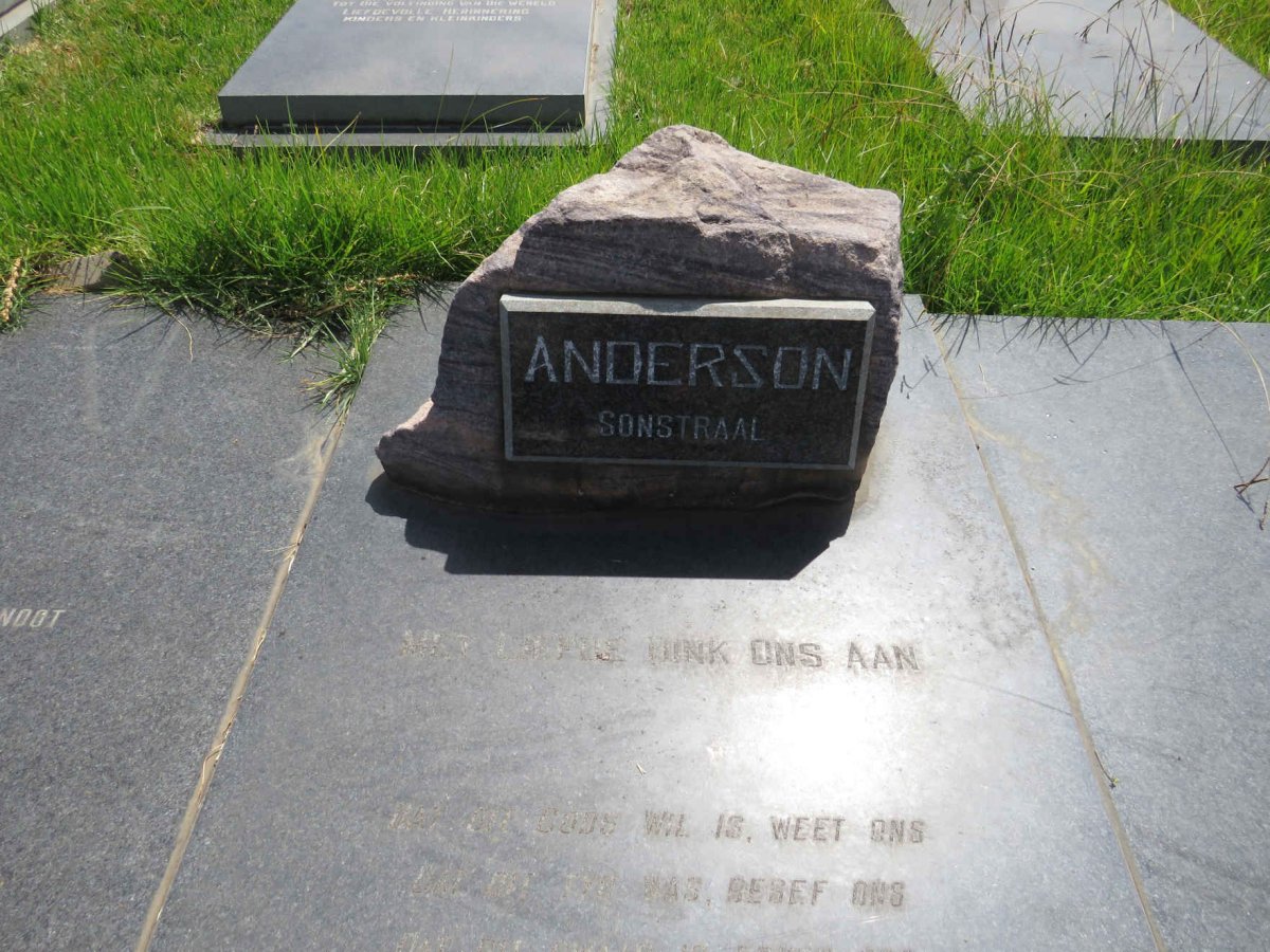 ANDERSON Passie 1912- :: ANDERSON Frikkie 1937-1987 _1