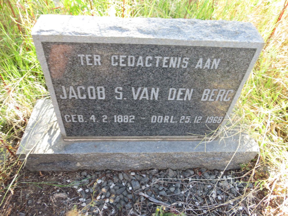 BERG Jacob S., van den 1882-1968