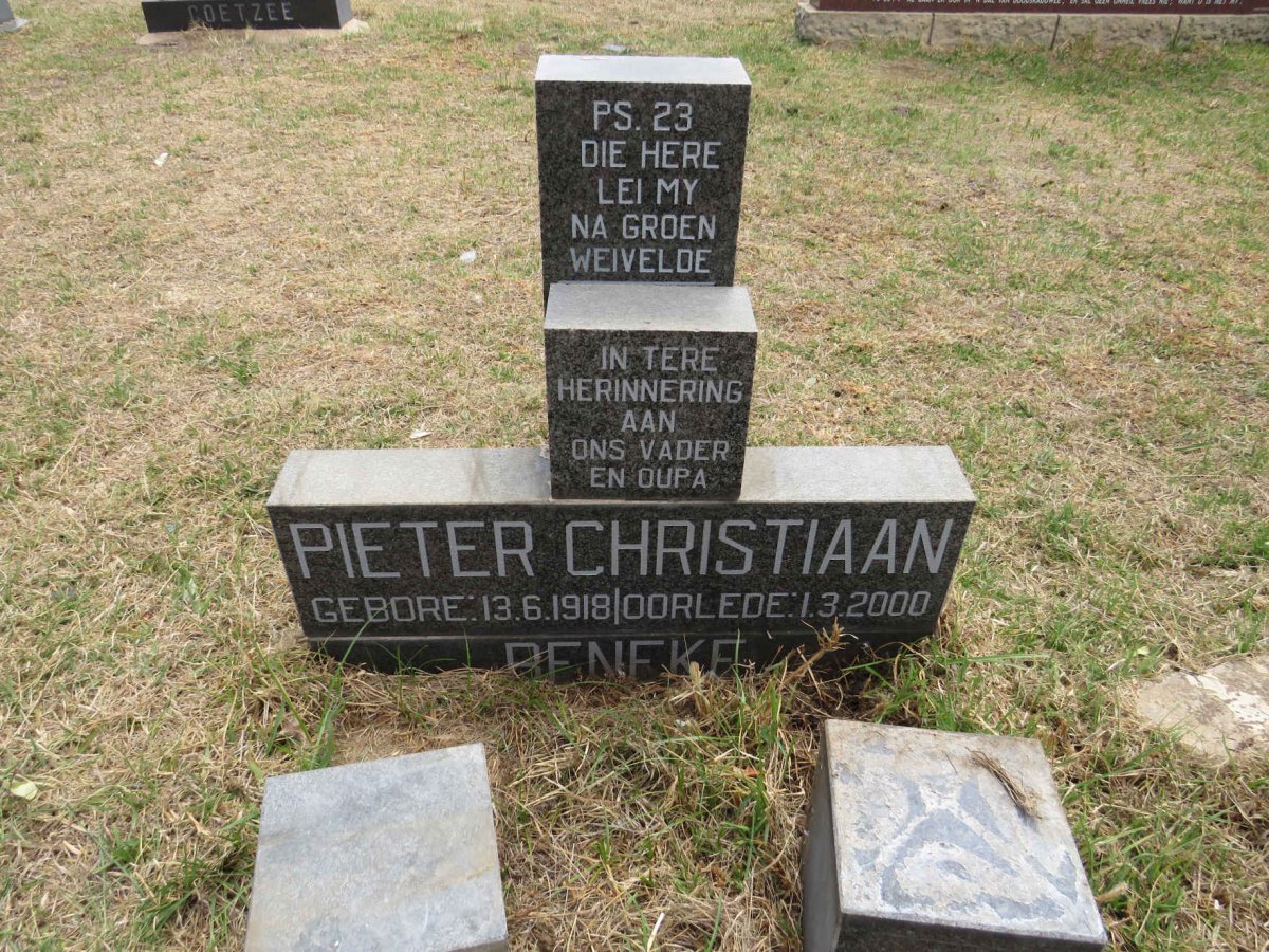 BENEKE Pieter Christiaan 1918-2000