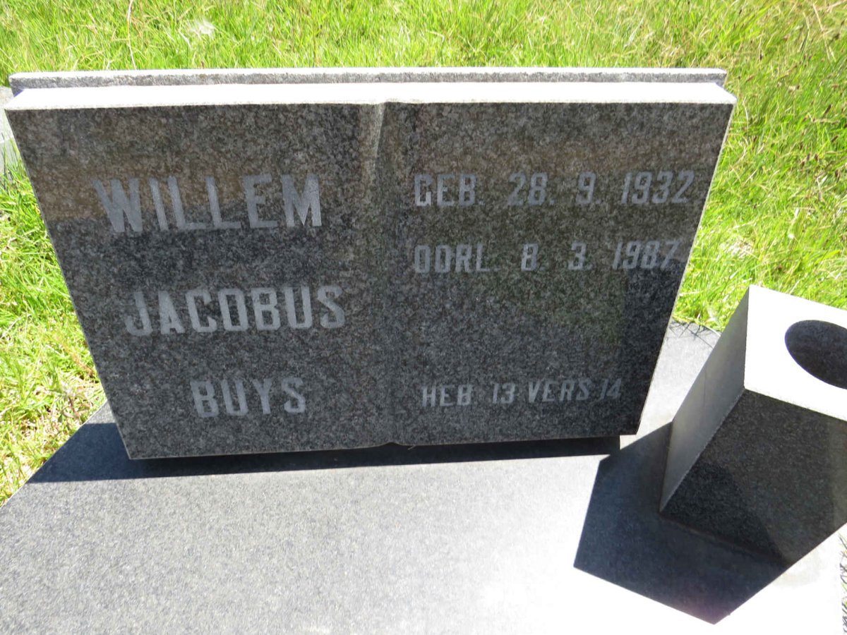 BUYS Willem Jacobus 1932-1987