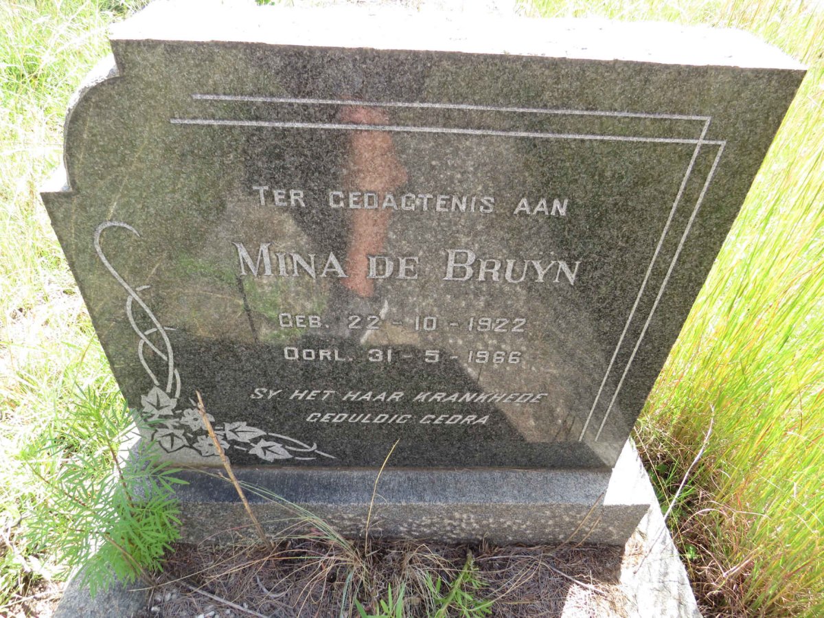 BRUYN Mina, de 1922-1966