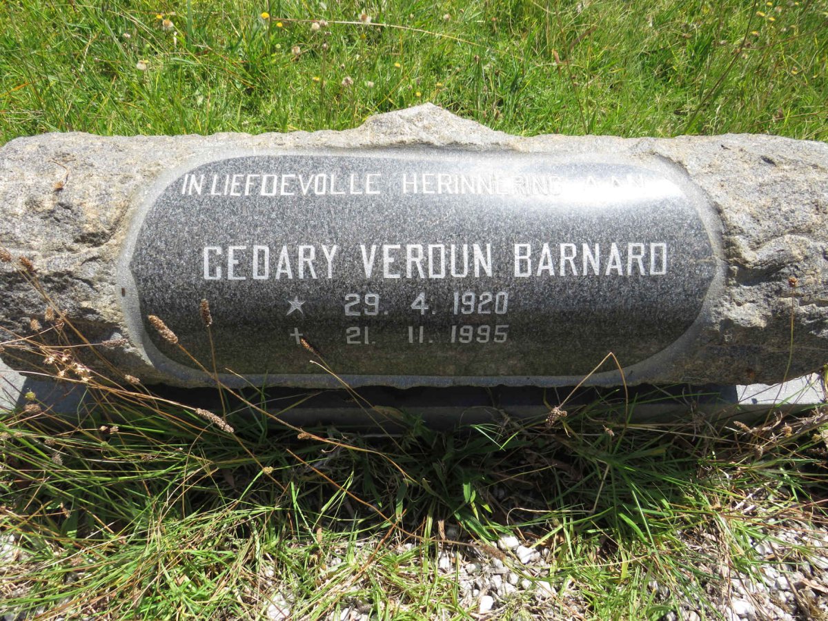 BARNARD Cedary Verdun 1920-1995