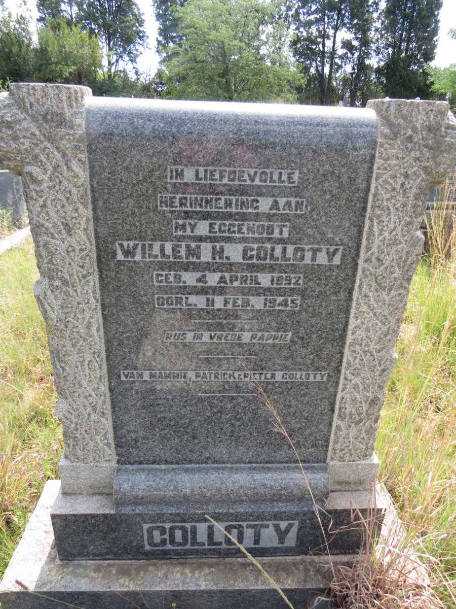 COLLOTY Willem H. 1892-1945