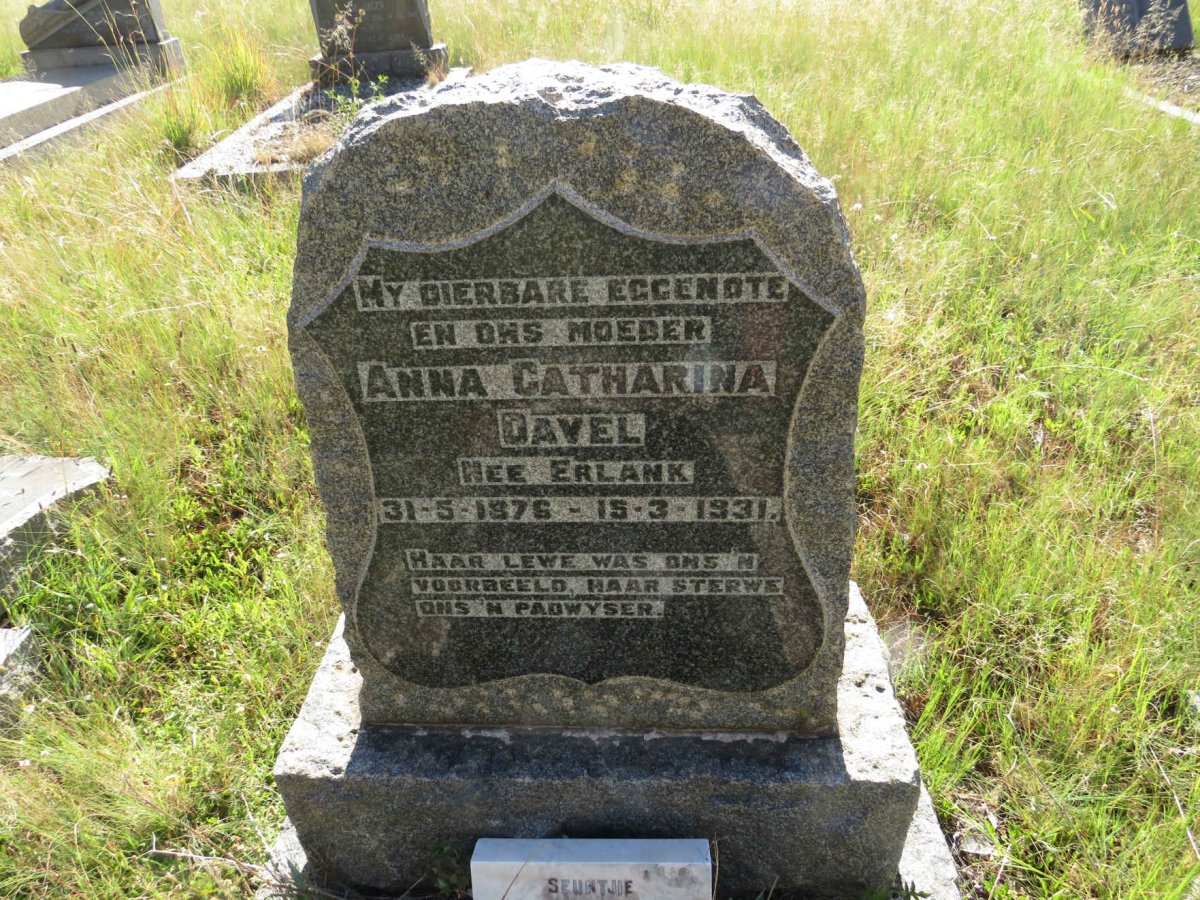 DAVEL Anna Catharina nee ERLANK 1876-1931 :: DAVEL 1915-1915 _1