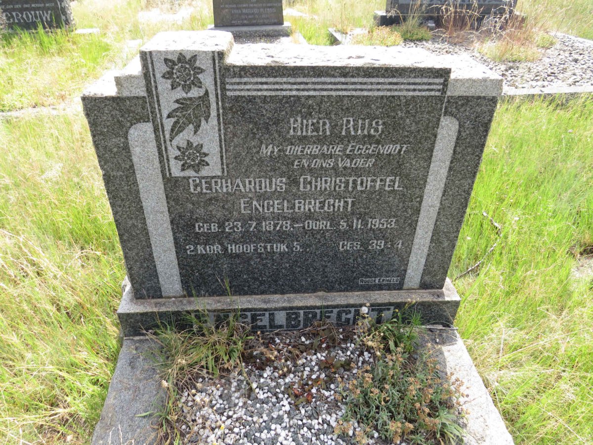 ENGELBRECHT Gerhardus Christoffel 1878-1953
