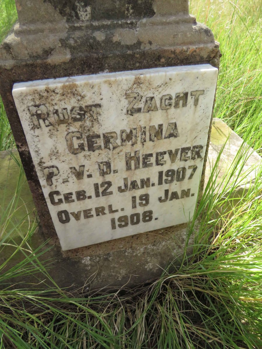 HEEVER Germina P., v.d. 1907-1908
