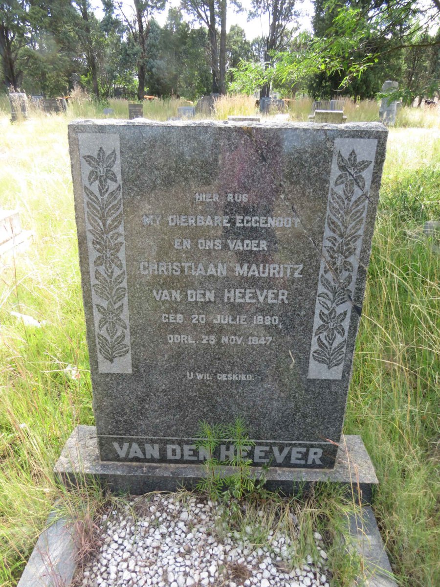 HEEVER Christiaan Mauritz, van den 1880-1947
