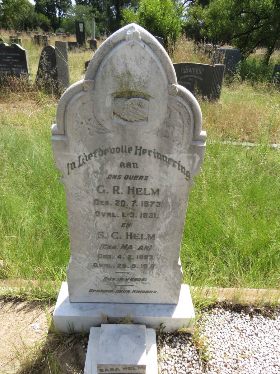 HELM G.R. 1873-1931 & S.C MALAN 1883-1918 :: HELM G.R. 1927-1928 _1