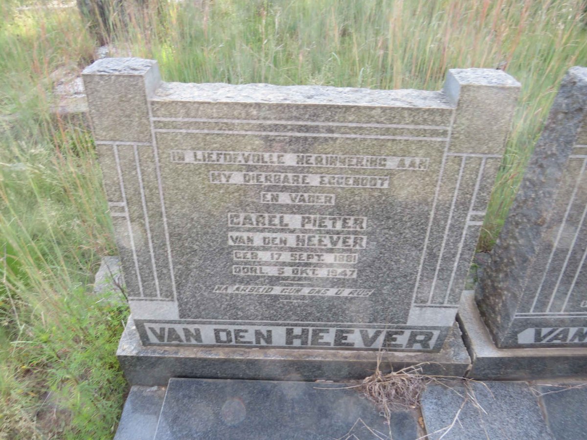 HEEVER Carel Pieter, van den 1881-1947 & Magdalena Cornelia Petronella 1884-1975 _1