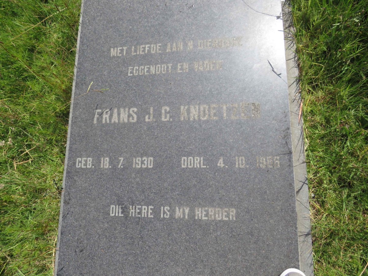 KNOETZEN Frans J.G. 1930-19?6
